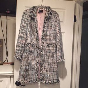 Focus 2000 blue and pink plaid jacket